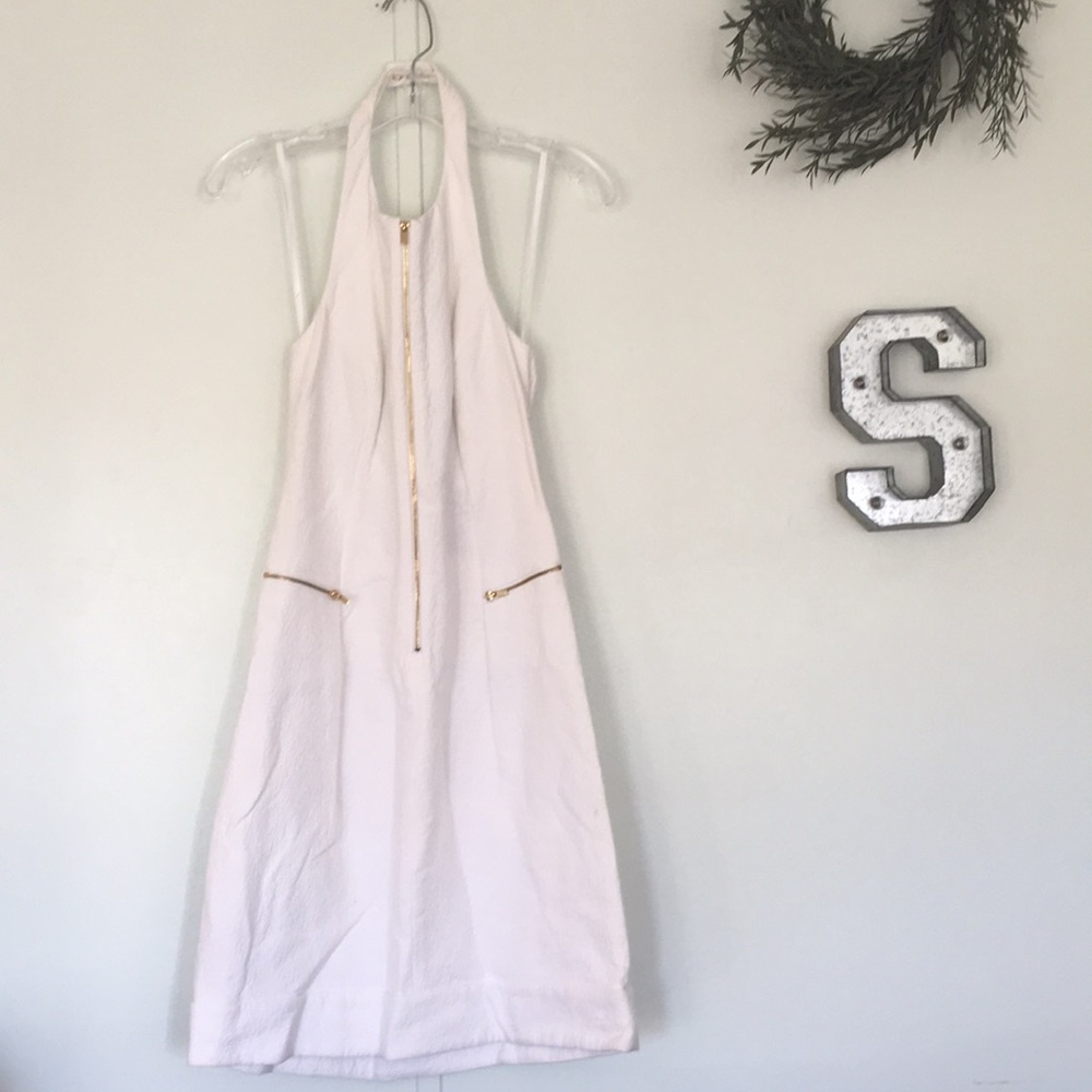 Ellen Tracy White Halter Top dress